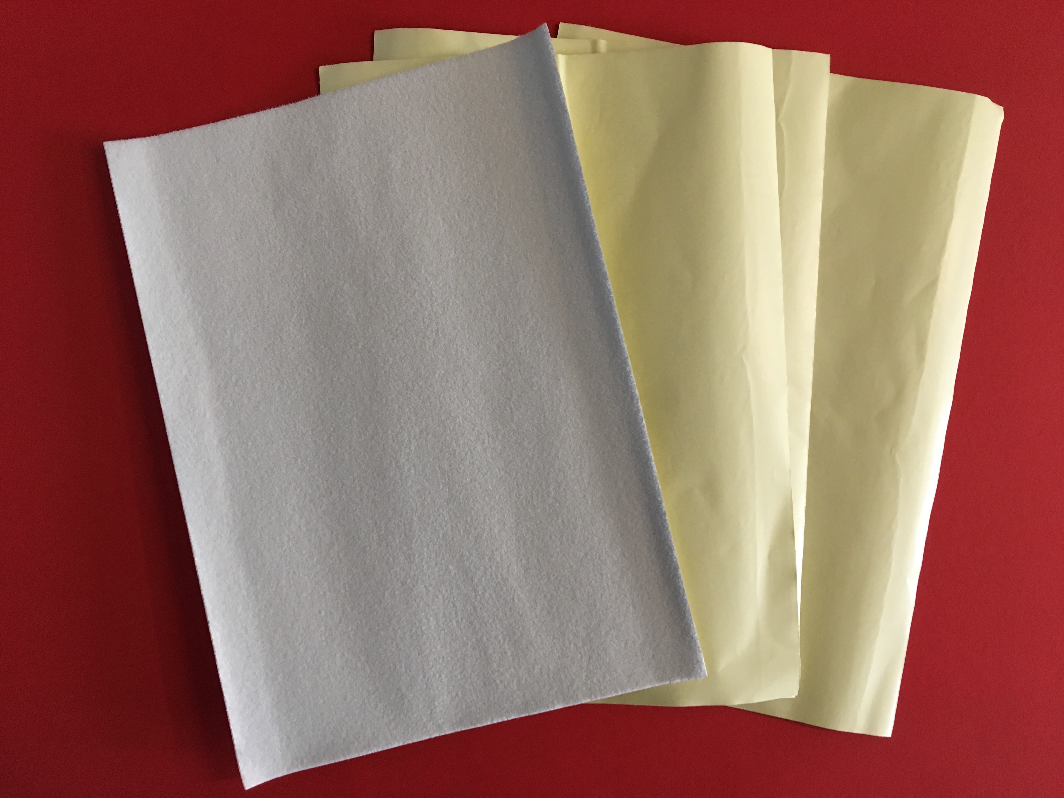 Haftpapier für Flanelltafel - Sechs Blätter A4