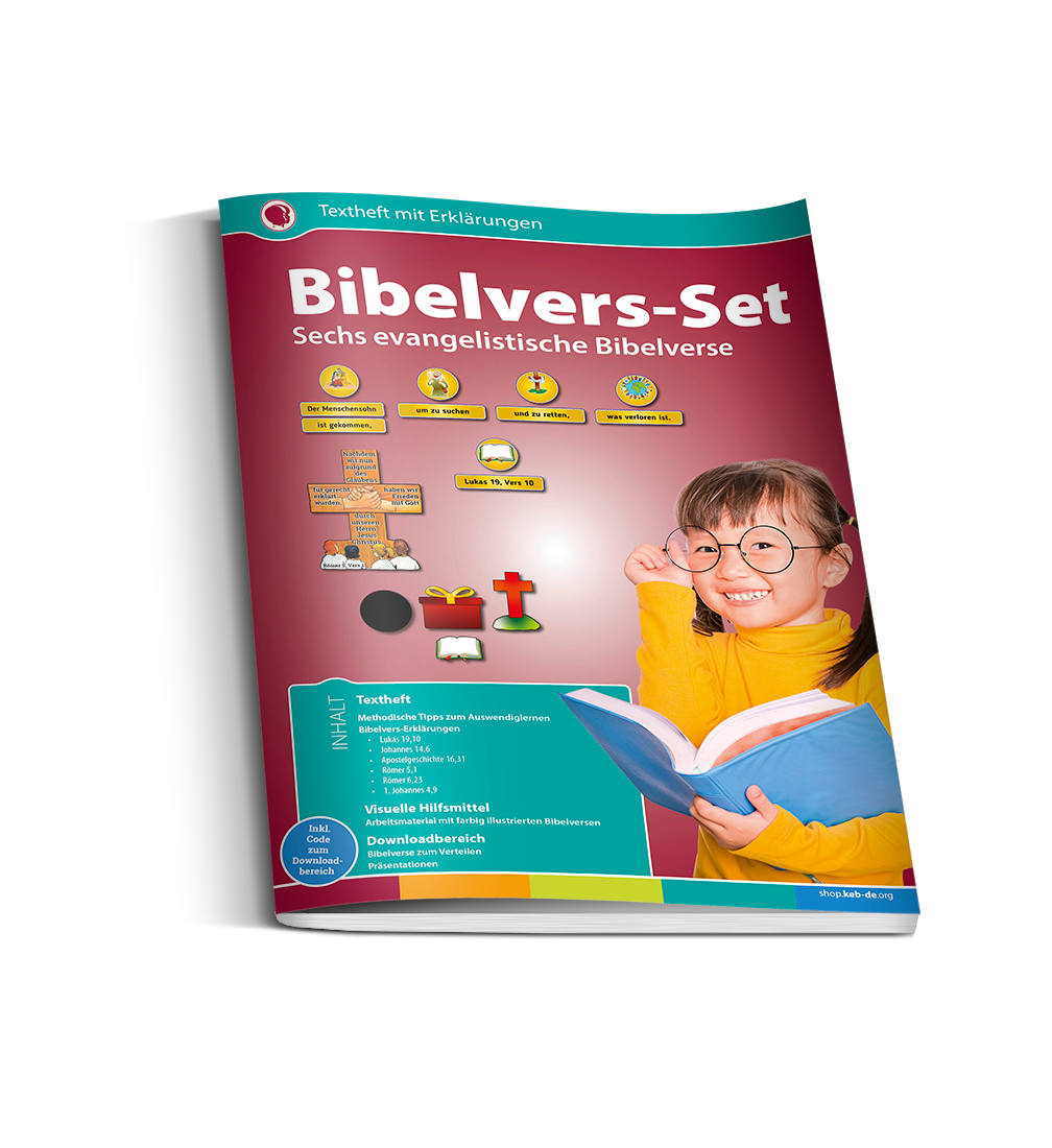 Bibelvers-Set - Sechs evangelistische Bibelverse